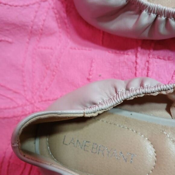 Lane Bryant Cream Ballerina Flats Size 10W - Picture 7 of 9
